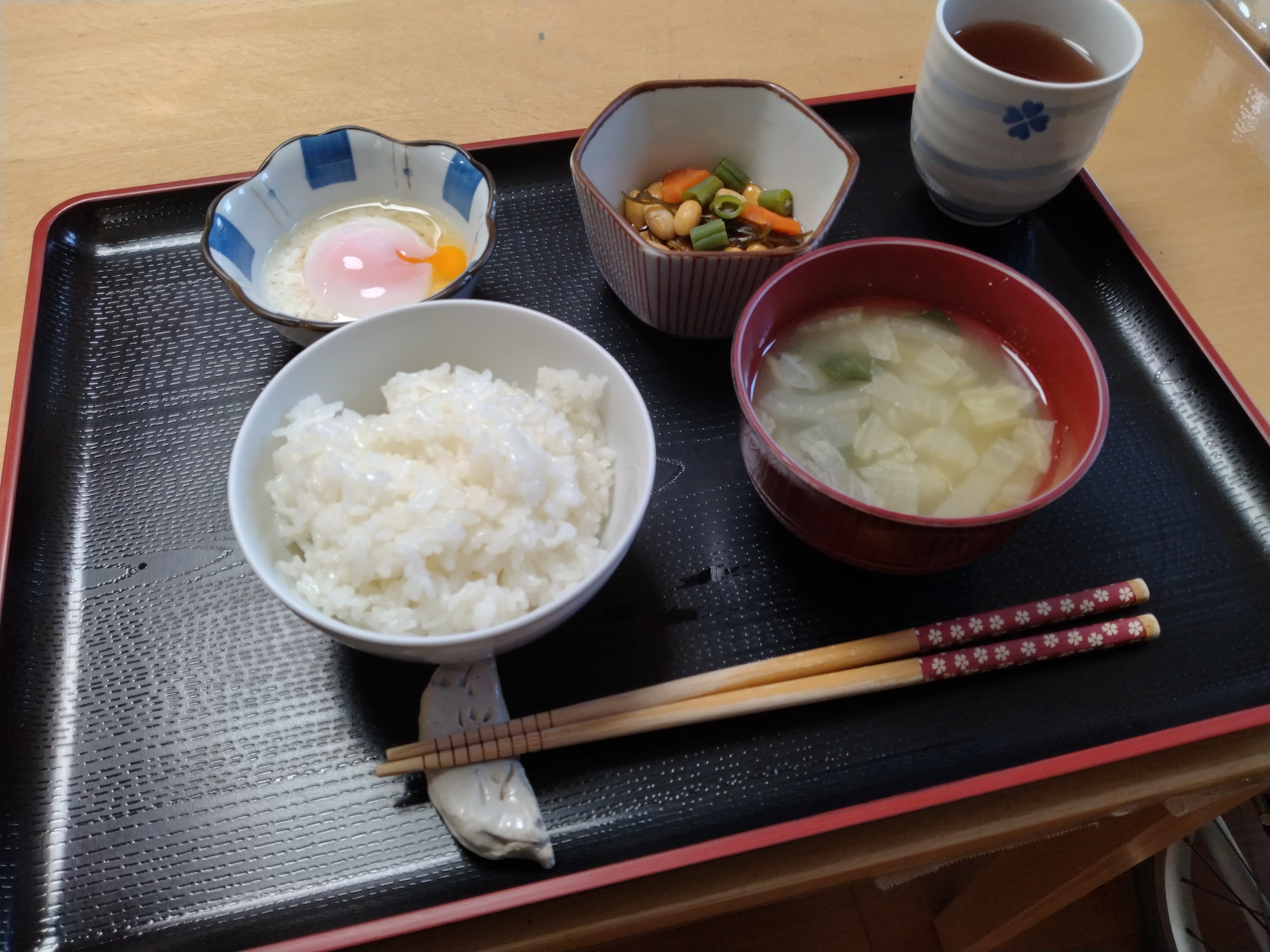 朝食風景